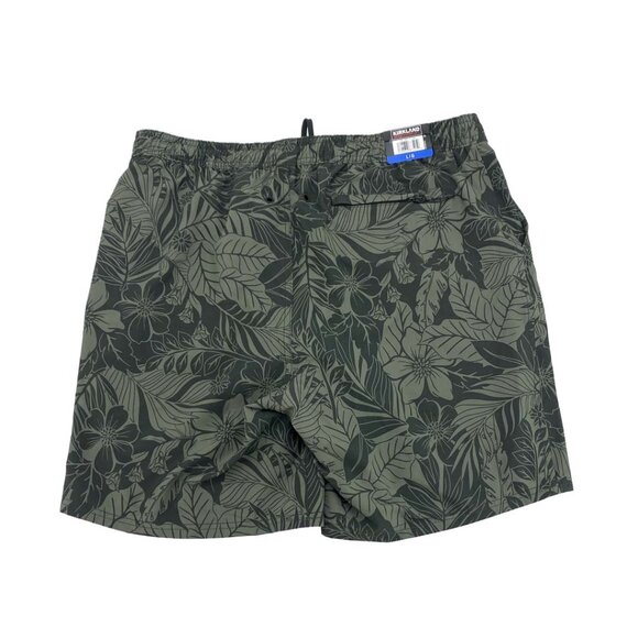 Kirkland Signature | Men's Swim Trunks | Floral Print | Green  | Various Sizes - Picture 2 of 2